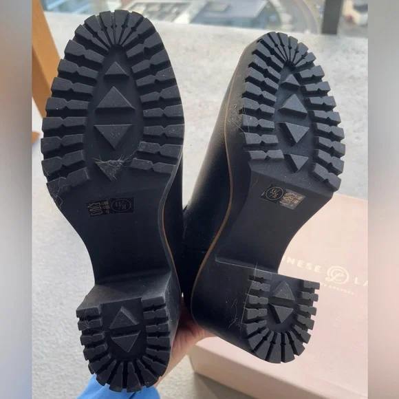 Chinese Laundry Good Day Black Platform Ankle Boots - Size 5.5/36 - Picture 7 of 7